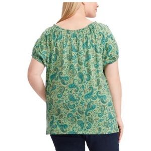 #95 Green Short Sleeve Blouse